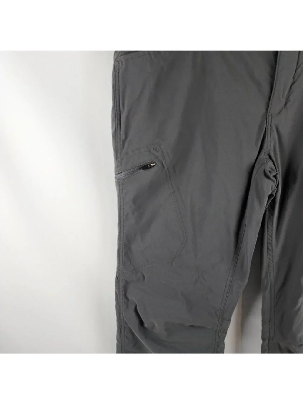 Eddie Bauer Travex Pants Mens 38x30 Guide Pro Lined Gray Nylon Hiking